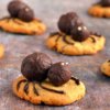 Földimogyorós trüffel pókos mogyoróvajas keksz - halloween-i pókkeksz recept